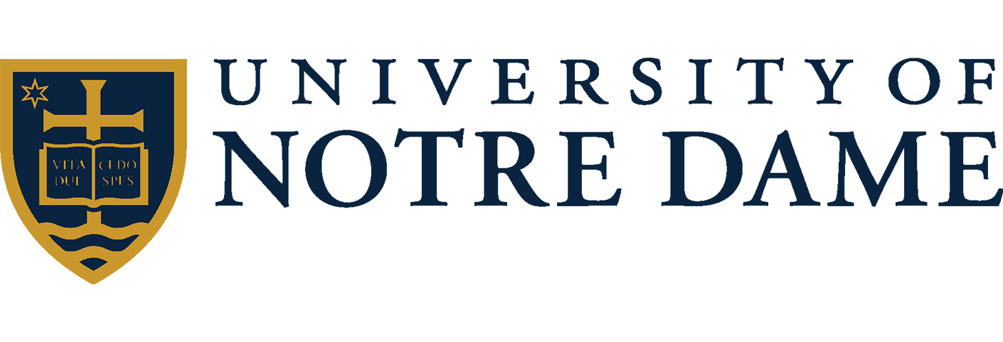 The logo for the University of Notre Dame.