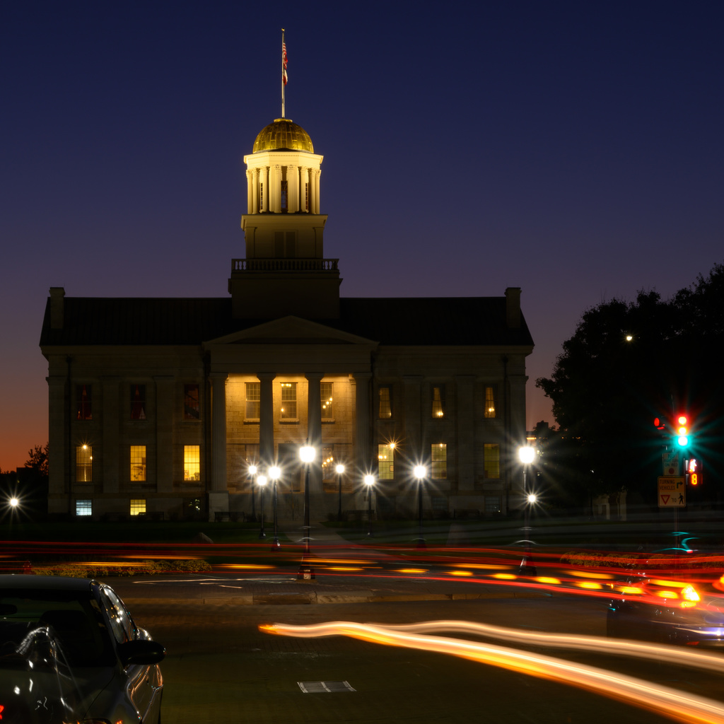 Old Capitol at night