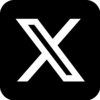 X transparent logo with white background