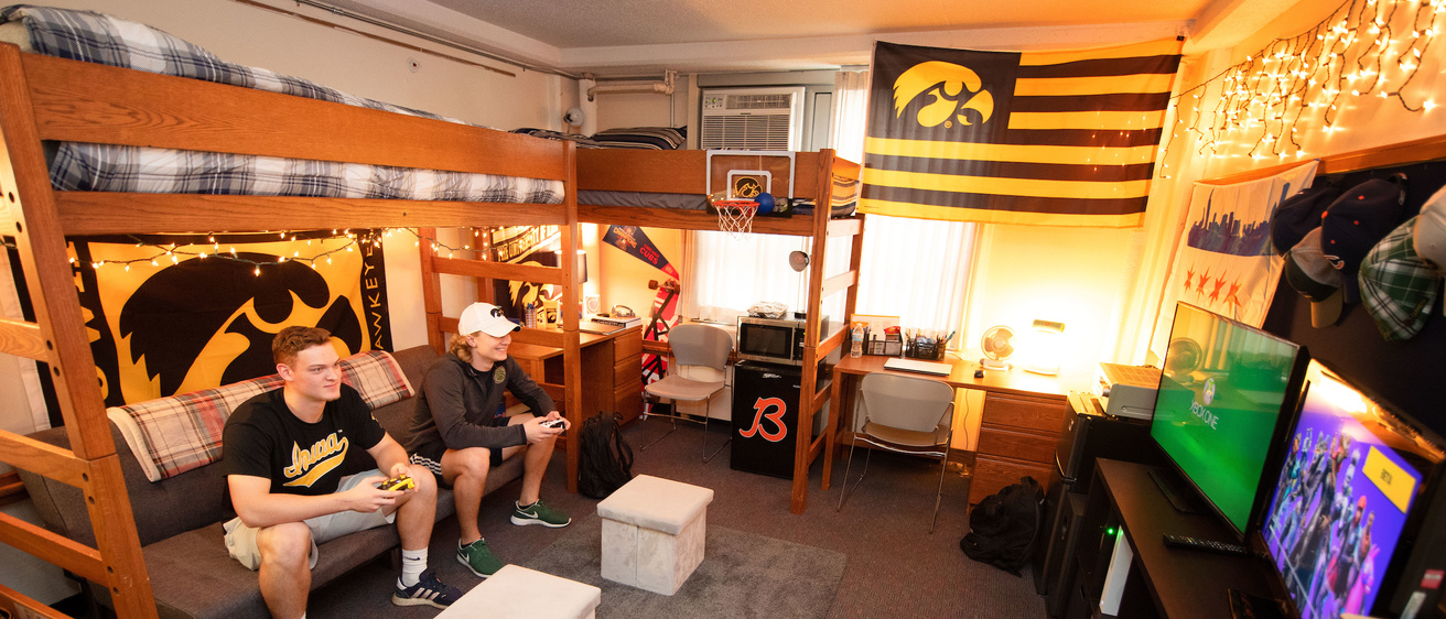 Burge Hall Room with residents